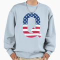 Letter Q Capital Alphabet American Sweatshirt - Minimalist Print Unisex - T-Shirt, Sweatshirt, Hoodie