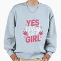 Flag Football Girl1 Sweatshirt - Aesthetic Graphic Unisex - T-Shirt, Sweatshirt, Hoodie