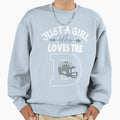 Just Who Loves Dallas D Funny Sweatshirt - Minimalist Print Men Women - T-Shirt, Sweatshirt, Hoodie