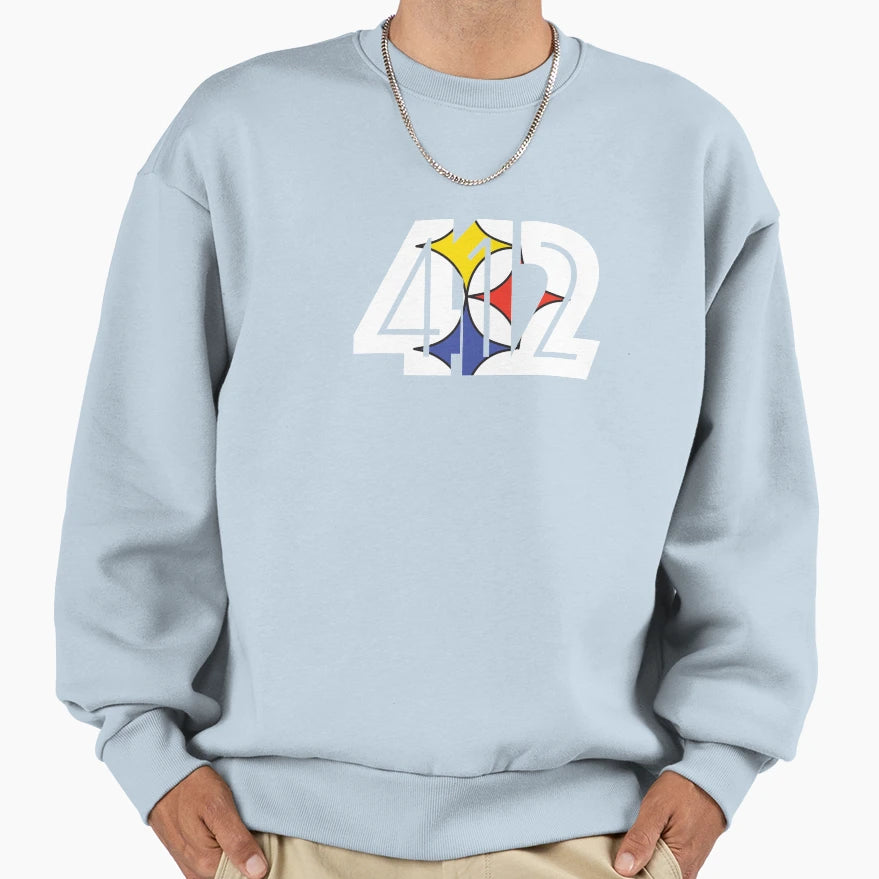 412 Pittsburgh Football Sweatshirt - Streetwear Style Men Women - T-Shirt, Sweatshirt, Hoodie