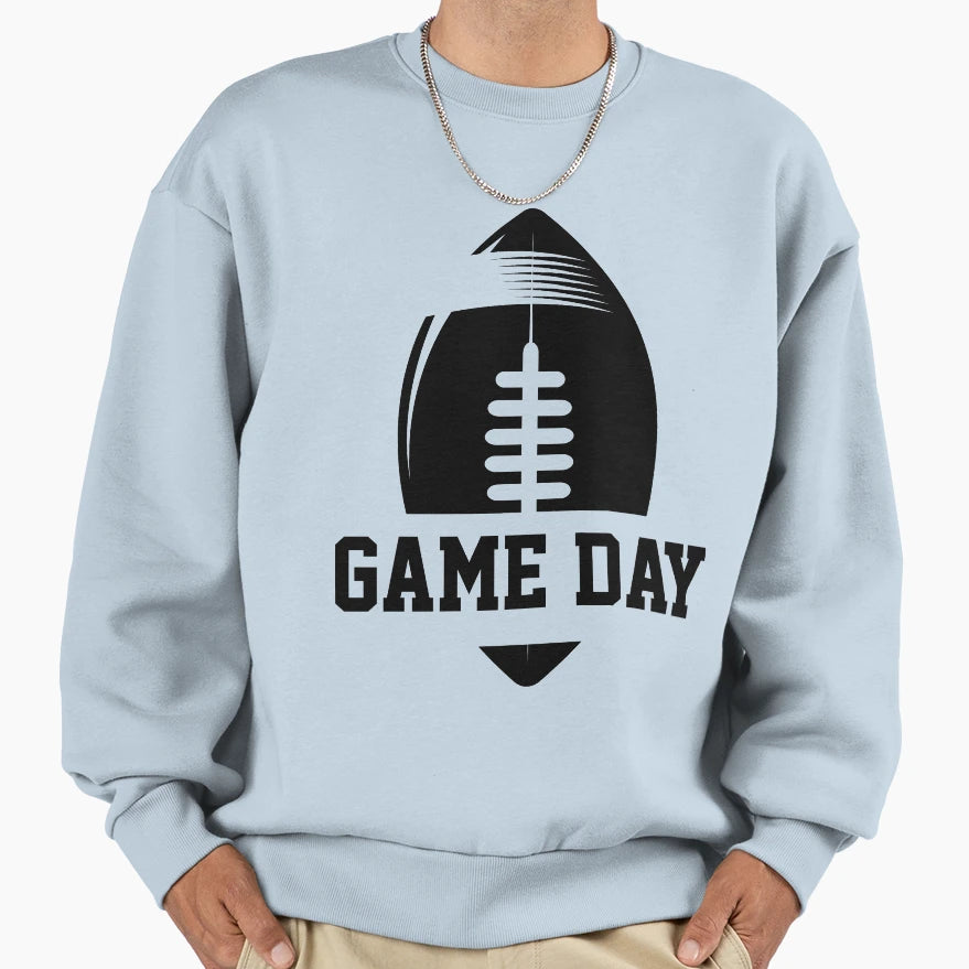 Football Game Day Football Sweatshirt - Casual Everyday Wear for Adults - T-Shirt, Sweatshirt, Hoodie