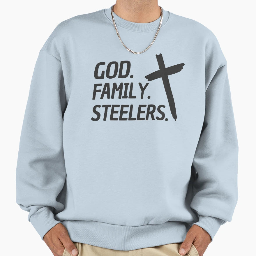 God Family Steelers Veterans Day Sweatshirt - Minimalist Print Men Women - T-Shirt, Sweatshirt, Hoodie