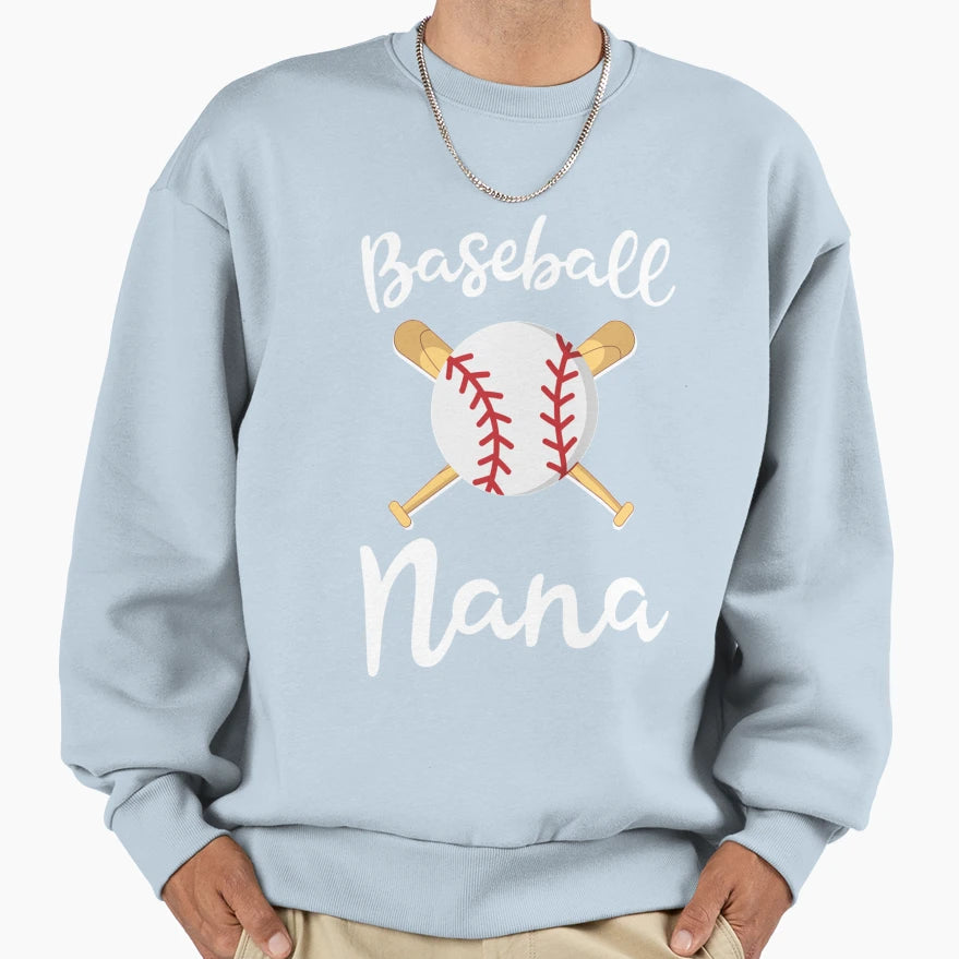Baseball Nana Grandma Womens Game Day T-Shirt - Fun Novelty Design Unisex - T-Shirt, Sweatshirt, Hoodie