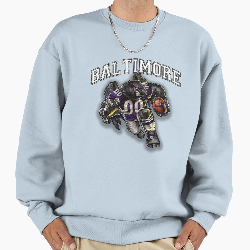 Baltimore Football Sweatshirt - Fun Novelty Design Unisex - T-Shirt, Sweatshirt, Hoodie