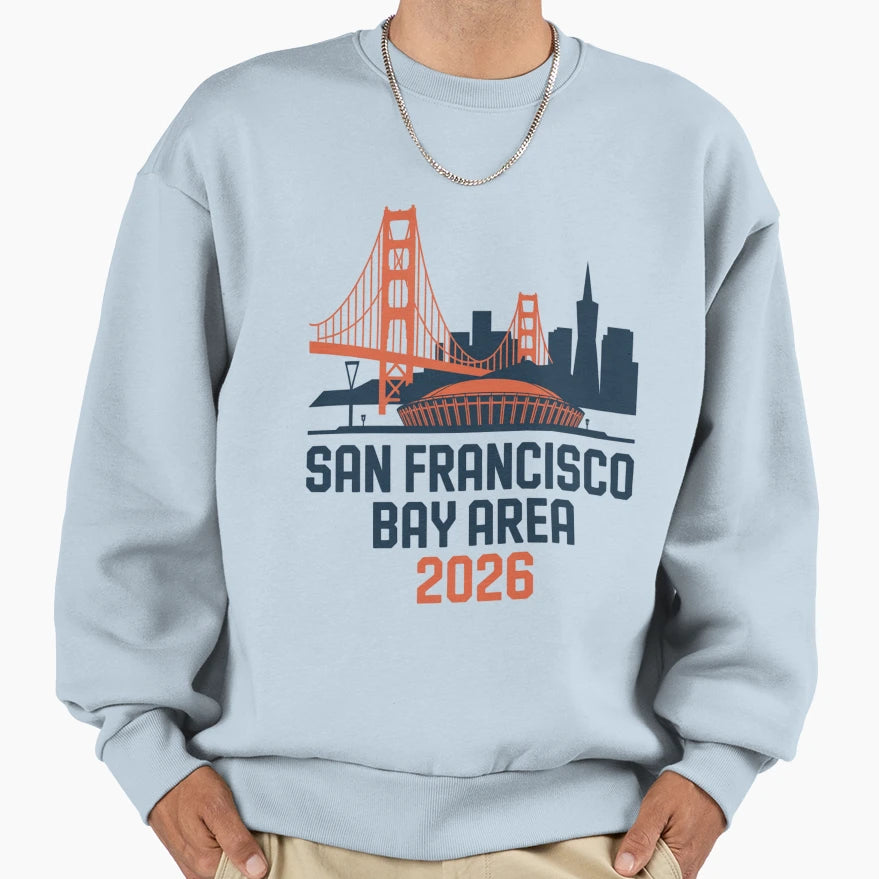 San Francisco Bay Area Golden Gate T-Shirt - Casual Everyday Wear Unisex - T-Shirt, Sweatshirt, Hoodie