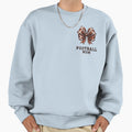 Football Bow Football Mom Text Sweatshirt - Streetwear Style for Adults - T-Shirt, Sweatshirt, Hoodie