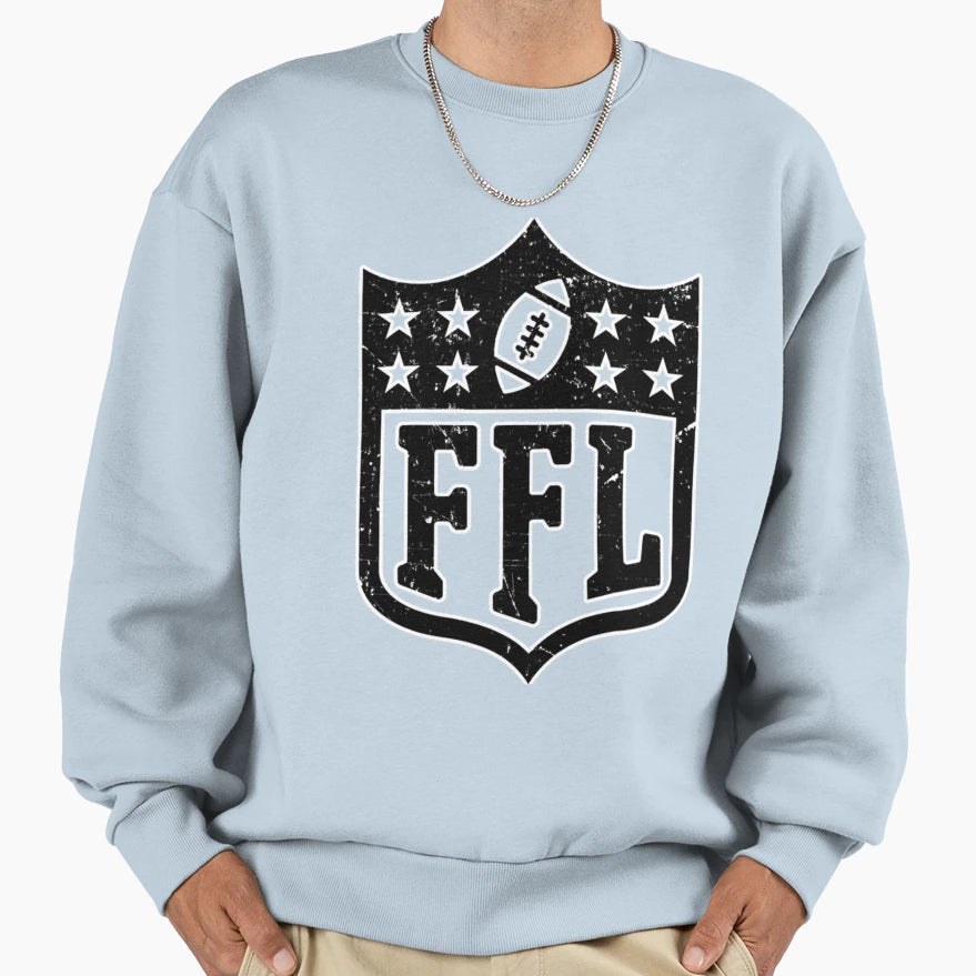 Fantasy Football Distressed Ffl League T-Shirt - Novelty Apparel for Adults - T-Shirt, Sweatshirt, Hoodie
