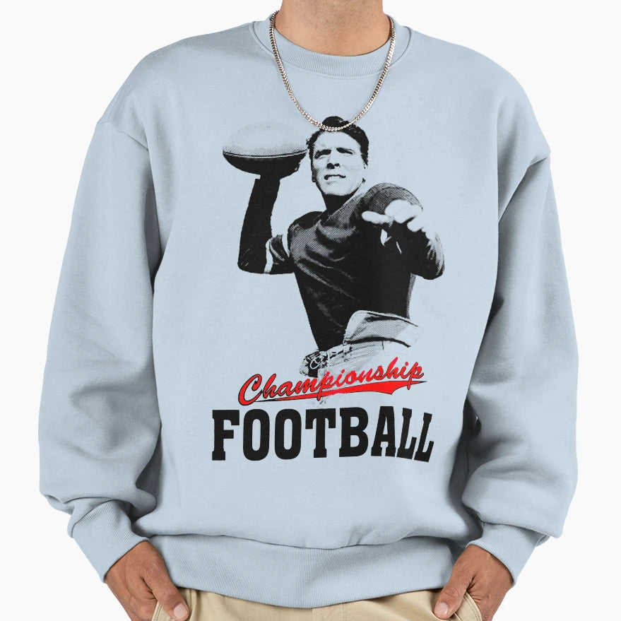 Quarterback Sweatshirt - Aesthetic Graphic Unisex - T-Shirt, Sweatshirt, Hoodie