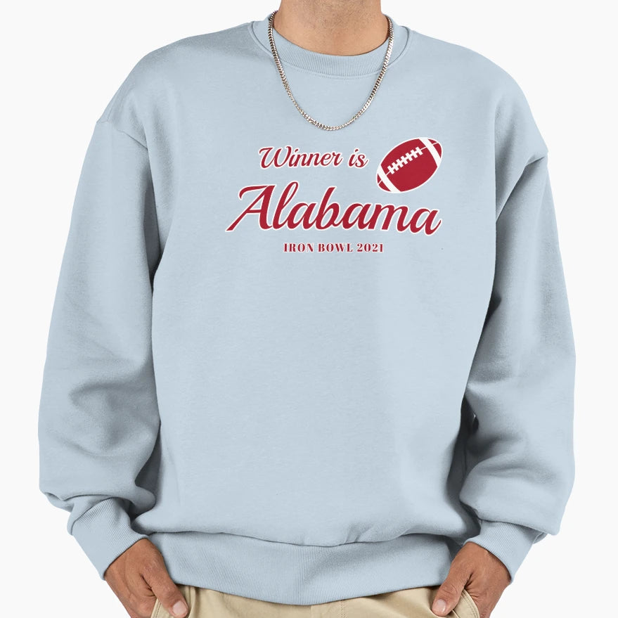 Winner Is Alabama 1 Sweatshirt - Minimalist Print Men Women - T-Shirt, Sweatshirt, Hoodie