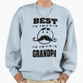 Best Grandpa Mustache Black Awesome Best Sweatshirt - Graphic Print Unisex - T-Shirt, Sweatshirt, Hoodie