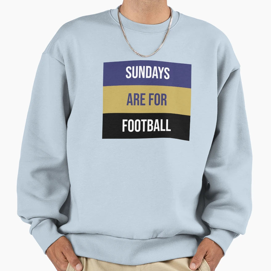 Sundays Are Football Sweatshirt - Graphic Print for Adults - T-Shirt, Sweatshirt, Hoodie