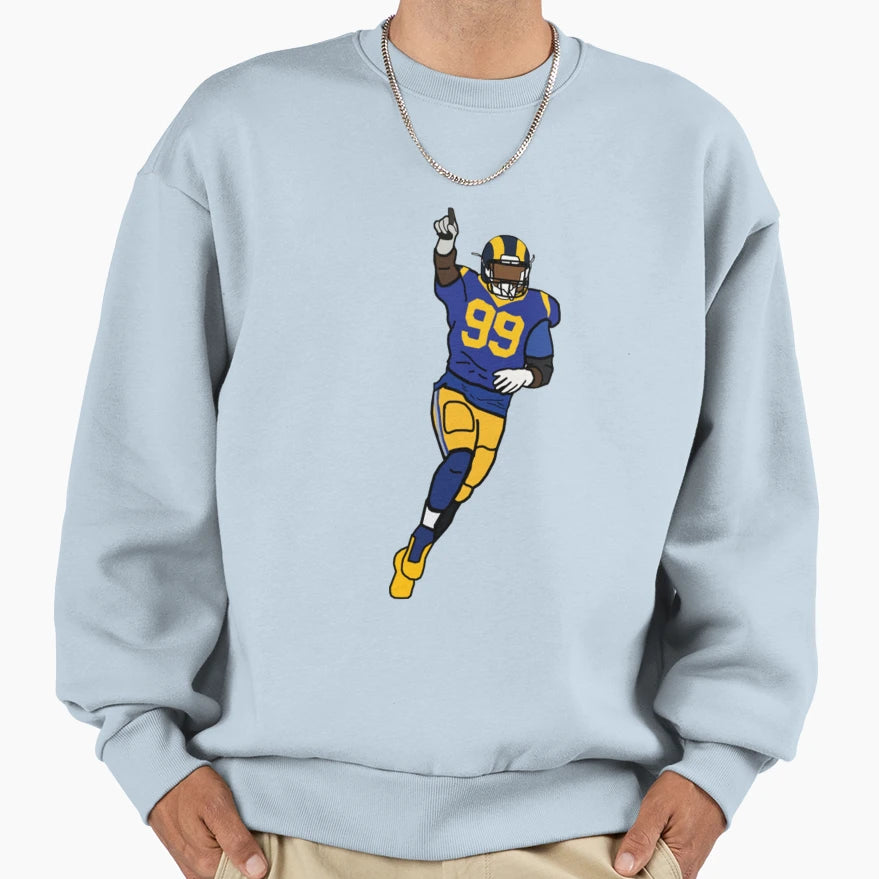 Aaron Donald Sack Celebration Los Sweatshirt - Novelty Apparel Men Women - T-Shirt, Sweatshirt, Hoodie