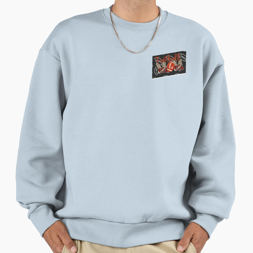 My Mom Loves Fotball And Me Sweatshirt - Custom Art Print Unisex - T-Shirt, Sweatshirt, Hoodie