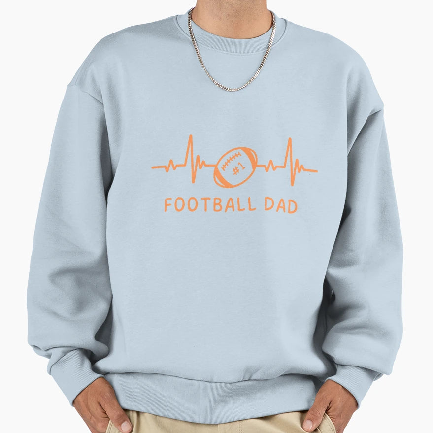 Football Dad Sweatshirt - Fun Novelty Design for Adults - T-Shirt, Sweatshirt, Hoodie