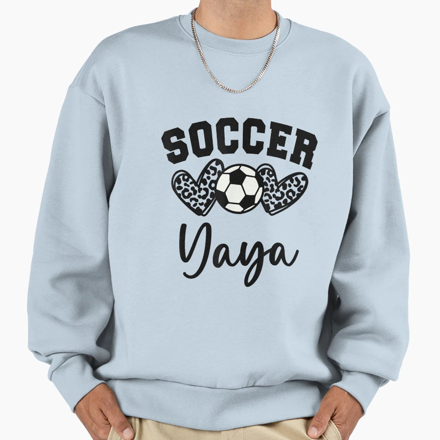 Soccer Yaya Matching Family Soccer Sweatshirt - Custom Art Print for Adults - T-Shirt, Sweatshirt, Hoodie