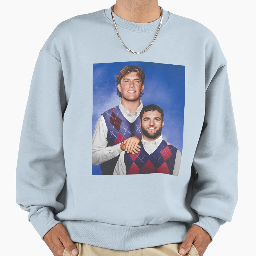 Football Jaxson Dart And Cam Sweatshirt - Aesthetic Graphic for Adults - T-Shirt, Sweatshirt, Hoodie