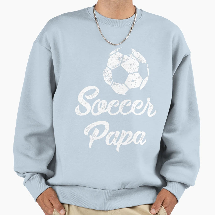 Mens Soccer Papa Funny Player Fan Gift T-Shirt - Trendy Graphic Unisex - T-Shirt, Sweatshirt, Hoodie