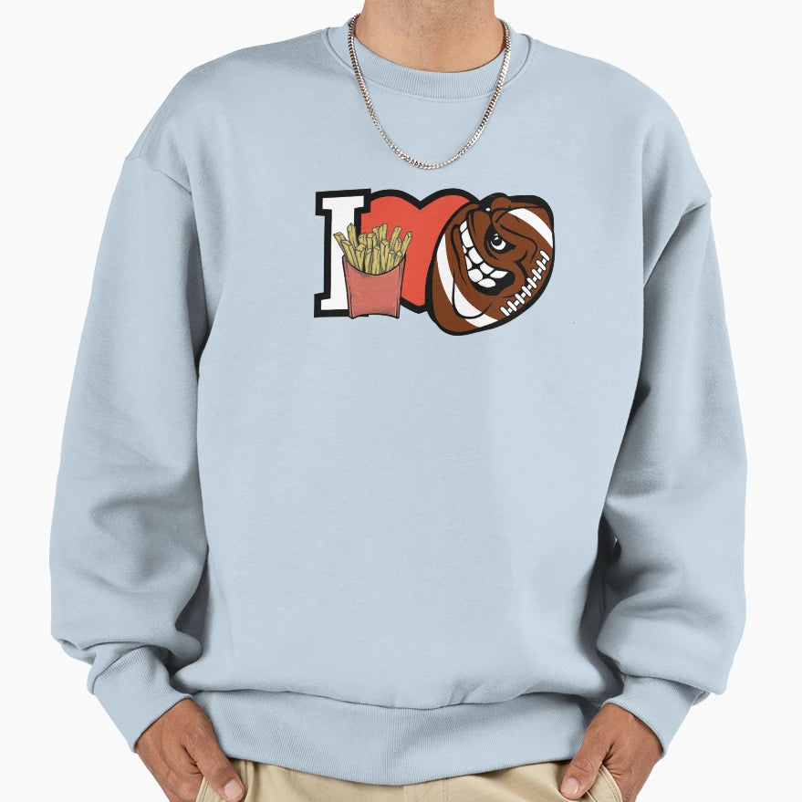 I Love Football American Sweatshirt - Novelty Apparel Men Women - T-Shirt, Sweatshirt, Hoodie