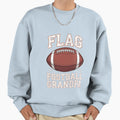 Flag Football Grandpa Player Flag Sweatshirt - Minimalist Print Unisex - T-Shirt, Sweatshirt, Hoodie