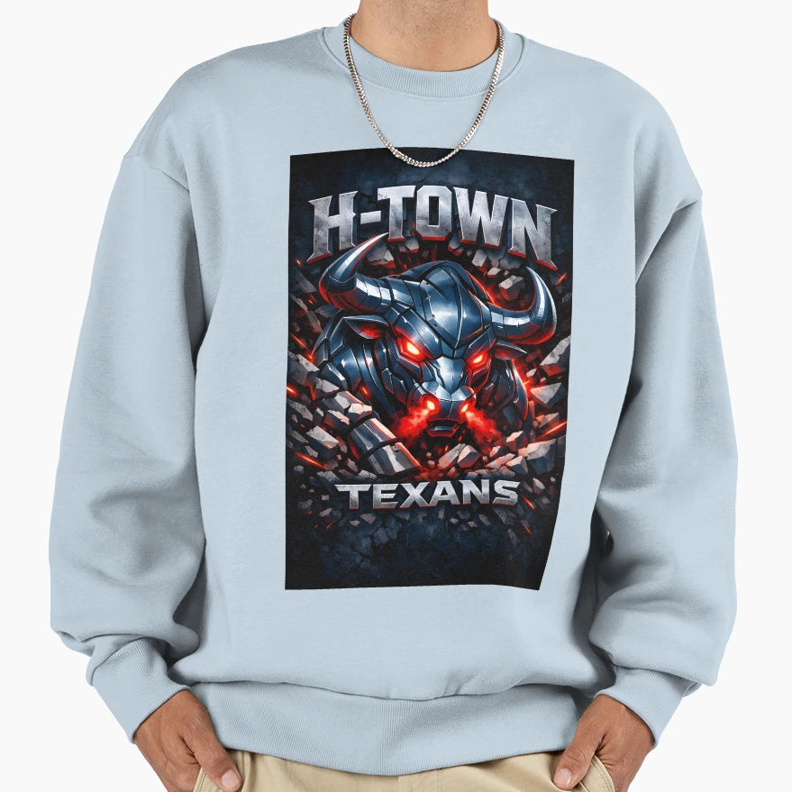 H Town Charge Sweatshirt - Casual Everyday Wear Men Women - T-Shirt, Sweatshirt, Hoodie