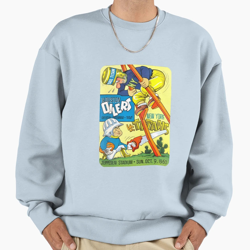 Oilers V Titans Sweatshirt - Unique Graphic Unisex - T-Shirt, Sweatshirt, Hoodie
