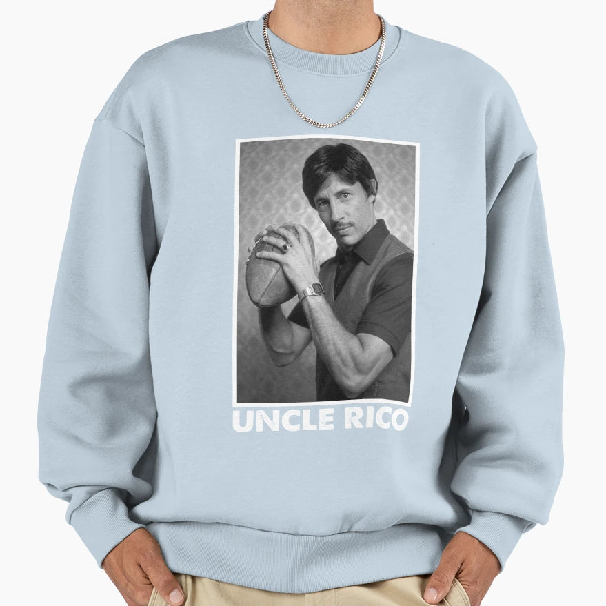 Uncle Rico Black And White Sweatshirt - Casual Everyday Wear Men Women - T-Shirt, Sweatshirt, Hoodie