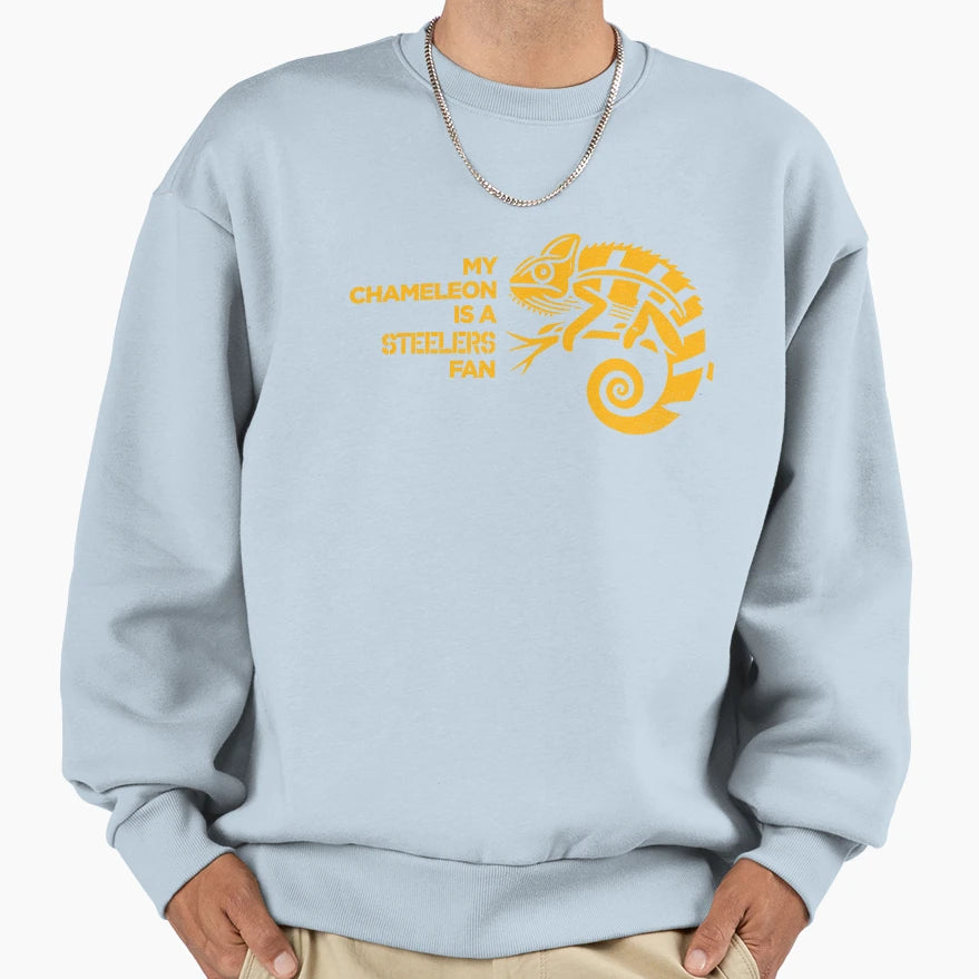 My Chameleon Is Steelers Fan Sweatshirt - Casual Everyday Wear Unisex - T-Shirt, Sweatshirt, Hoodie