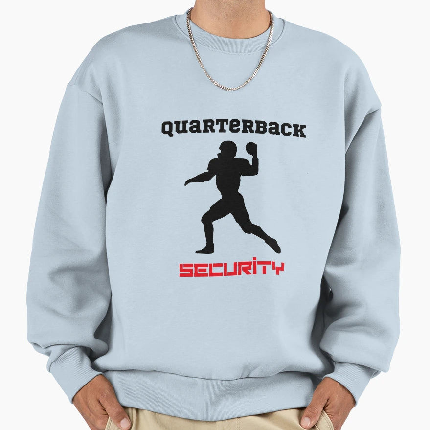 Quarterback Security Red Sweatshirt - Unique Graphic Unisex - T-Shirt, Sweatshirt, Hoodie