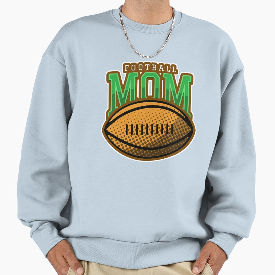Football Mom Sweatshirt - Minimalist Print Men Women - T-Shirt, Sweatshirt, Hoodie