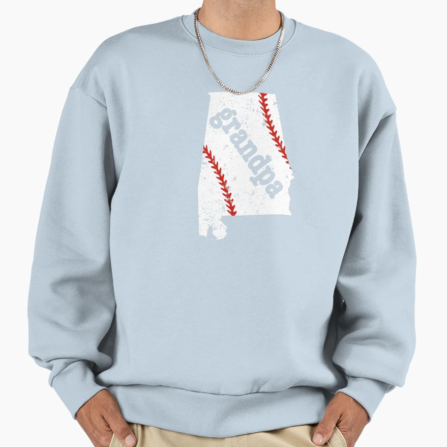 Alabama Baseball Grandpa Softball T-Shirt - Trendy Graphic Men Women - T-Shirt, Sweatshirt, Hoodie