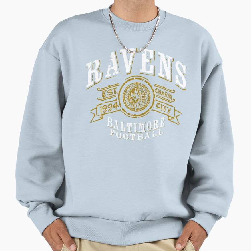 Ravens Football Sweatshirt - Unique Graphic for Adults - T-Shirt, Sweatshirt, Hoodie