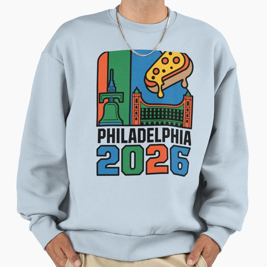 Philadelphia 2026 Liberty Bell T-Shirt - Novelty Apparel for Adults - T-Shirt, Sweatshirt, Hoodie