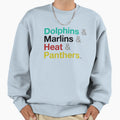Miami Sports Sweatshirt - Custom Art Print for Adults - T-Shirt, Sweatshirt, Hoodie