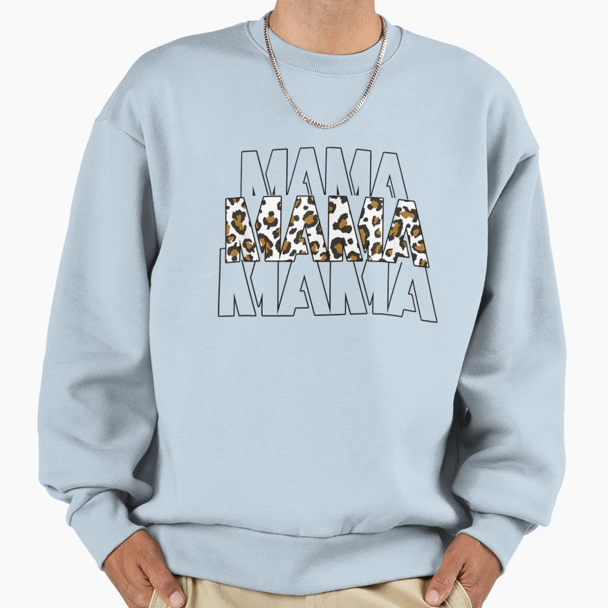 Leopard Mama Mom Life Funny Mama T-Shirt - Trendy Graphic Men Women - T-Shirt, Sweatshirt, Hoodie