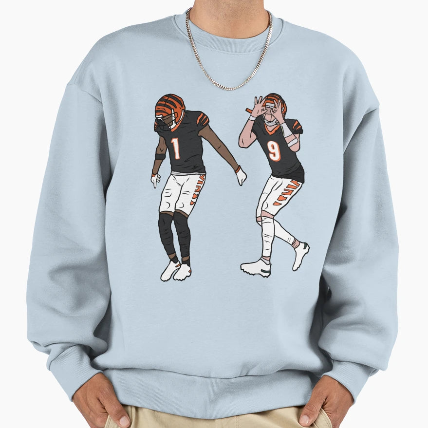 Jamarr Chase And JB Griddy Sweatshirt - Novelty Apparel Men Women - T-Shirt, Sweatshirt, Hoodie
