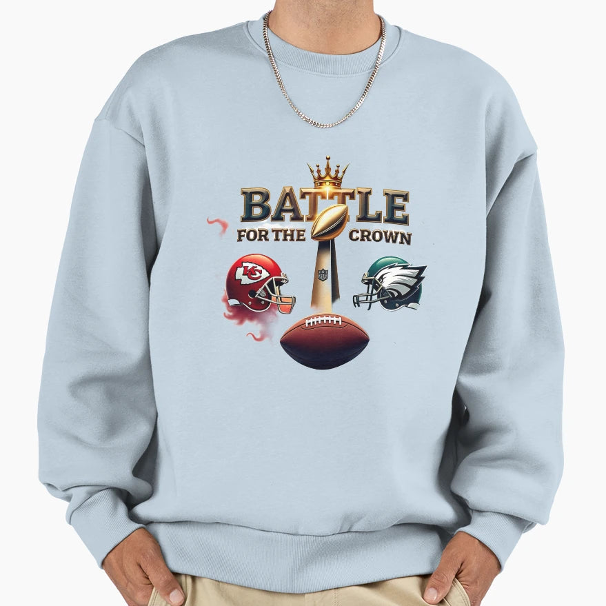 Battle Crown Sweatshirt - Graphic Print for Adults - T-Shirt, Sweatshirt, Hoodie