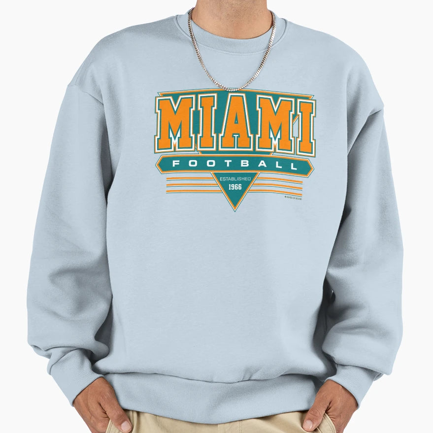 Miami Football Dolphins Inspired Sweatshirt - Fun Novelty Design Unisex - T-Shirt, Sweatshirt, Hoodie