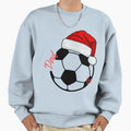 Santa Soccer Dad Sports Father Gift Sweatshirt - Minimalist Print Men Women - T-Shirt, Sweatshirt, Hoodie