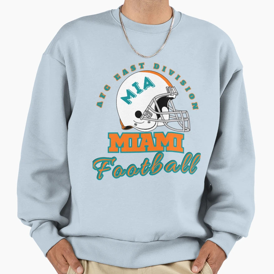 Football Miami Dolphins Sweatshirt - Aesthetic Graphic for Adults - T-Shirt, Sweatshirt, Hoodie