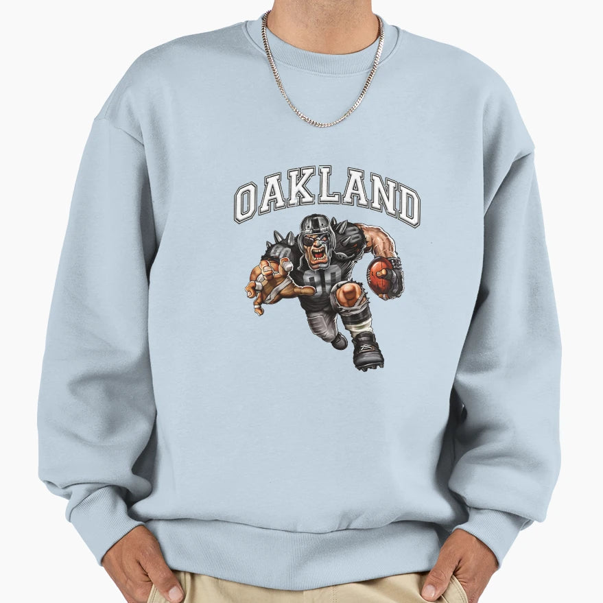 Oakland Football Sweatshirt - Graphic Print Unisex - T-Shirt, Sweatshirt, Hoodie