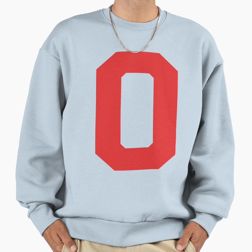 Number 0 Red Zero Sports Number 0 Sweatshirt - Trendy Graphic Men Women - T-Shirt, Sweatshirt, Hoodie