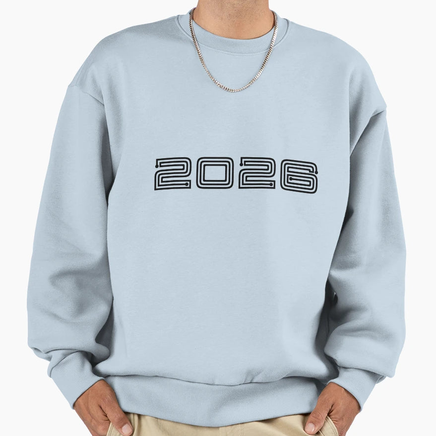 Happy New Year 2026 Sweatshirt - Custom Art Print Men Women - T-Shirt, Sweatshirt, Hoodie