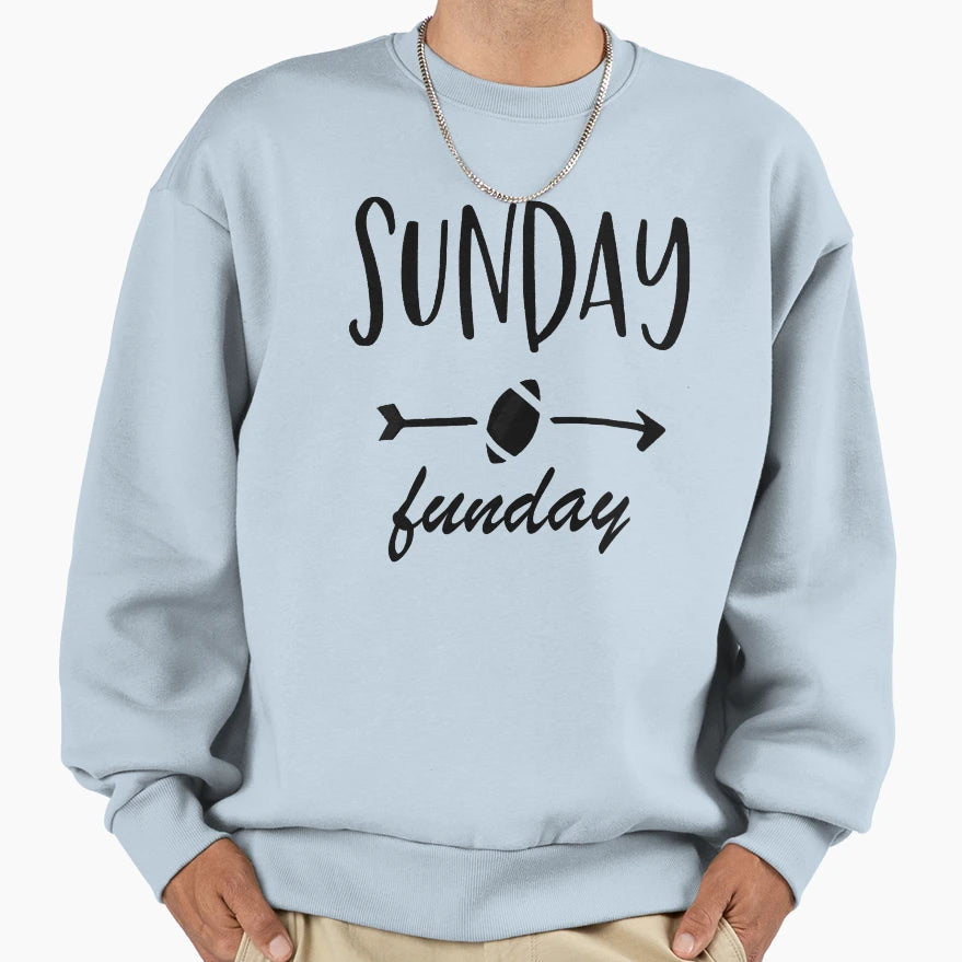 Sunday Funday Football Sport Short T-Shirt - Aesthetic Graphic Unisex - T-Shirt, Sweatshirt, Hoodie