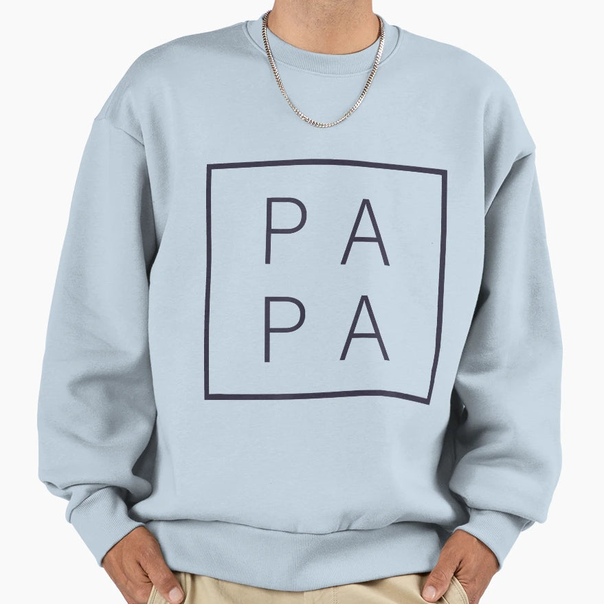Mens Papa Funny Fathers Day Gift Sweatshirt - Trendy Graphic for Adults - T-Shirt, Sweatshirt, Hoodie