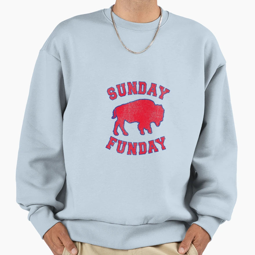 Sunday Funday 716 Buffalo New Sweatshirt - Casual Everyday Wear Unisex - T-Shirt, Sweatshirt, Hoodie