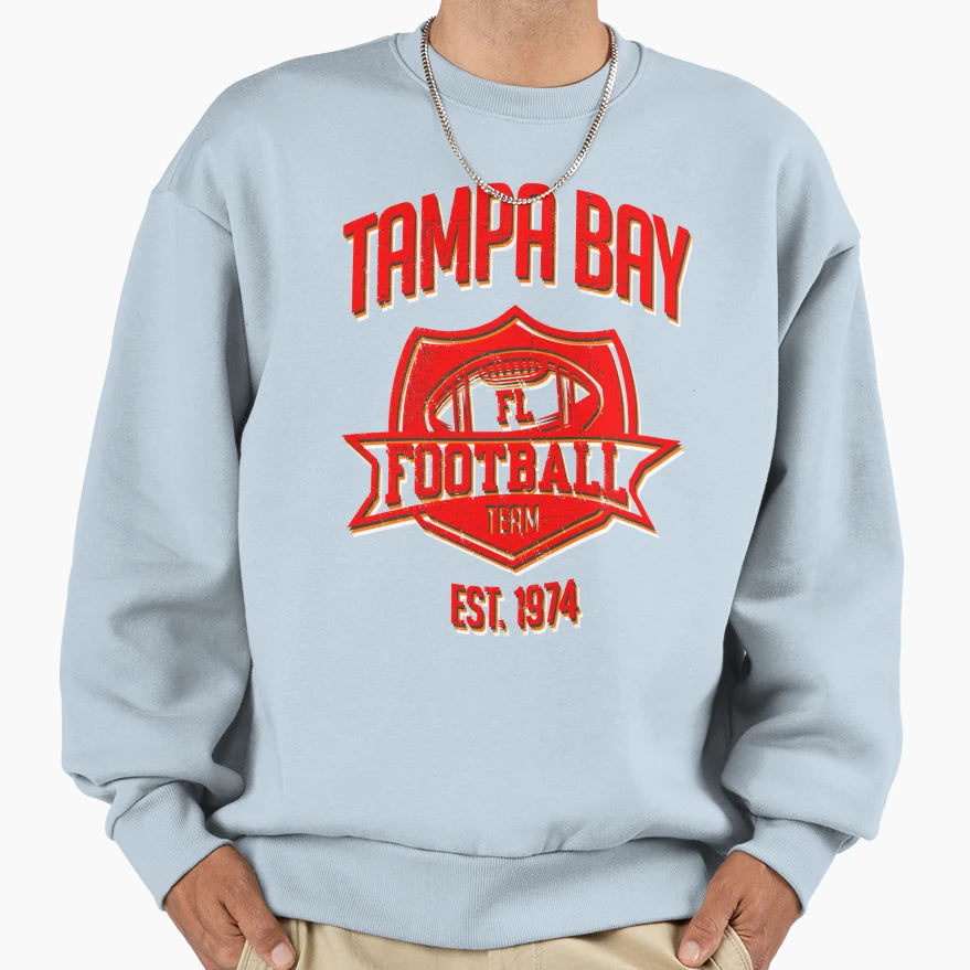 Tampa Bay Football Team Inspired Sweatshirt - Aesthetic Graphic for Adults - T-Shirt, Sweatshirt, Hoodie