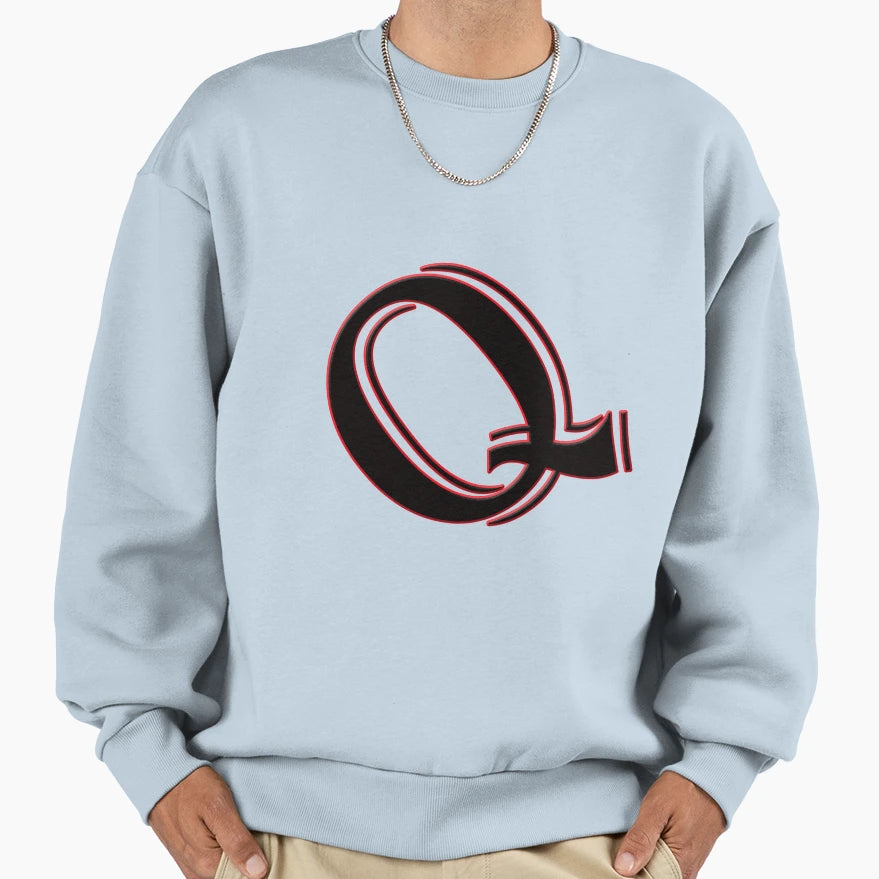 Alphabet Q Sweatshirt - Streetwear Style Men Women - T-Shirt, Sweatshirt, Hoodie