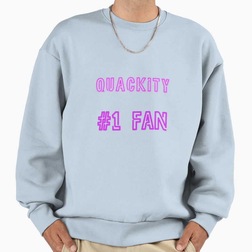 Quackity 1 Fan Sweatshirt - Unique Graphic for Adults - T-Shirt, Sweatshirt, Hoodie