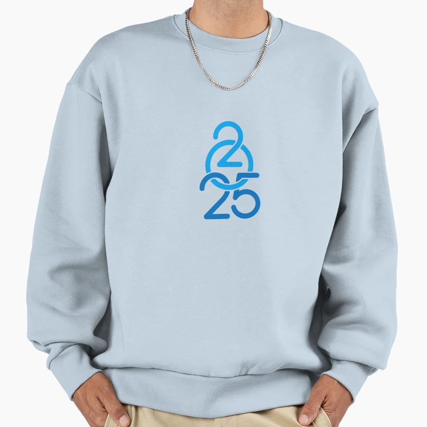 Happy New Year 2025 Sweatshirt - Custom Art Print Unisex - T-Shirt, Sweatshirt, Hoodie
