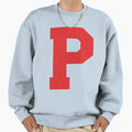 Alphabet Red P Sports Letter P Sweatshirt - Unique Graphic for Adults - T-Shirt, Sweatshirt, Hoodie